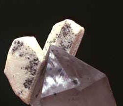 feldspar and quartz