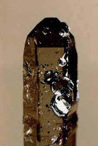 hematite upon quartz crystal