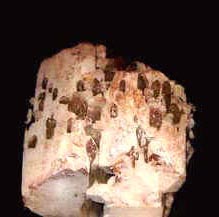 intergrowths of feldspar and quartz