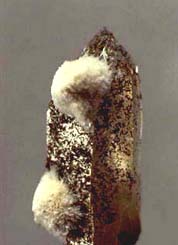 bavenite upon quartz crystal