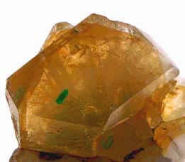 dioptase in quartz crystal