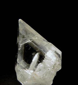 quartz crystal in gypsum