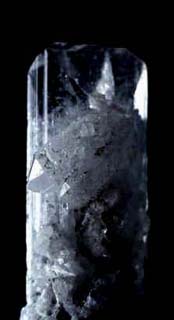 quartz crystals upon danburyte