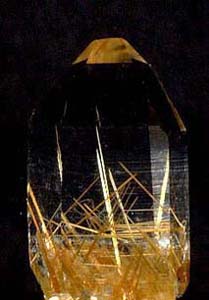 rutile in quartz crystal
