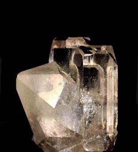 topaze and quartz crystal