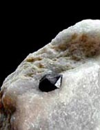 quartz crystals in gypsum