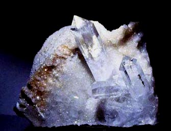 quartz crystals from metamorphic marble