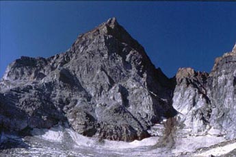 Glacier of Rossa Monte Cervandone  massif. 