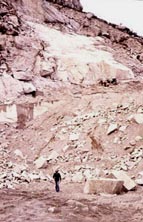 granitic intrusion formed the structural base of Baveno pit
