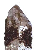 epidote upon quartz crystals of Baveno