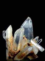 cluster quartz crystals
