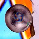 quartz sphere a polarized-light Airy spiral