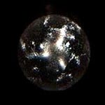 quartz etched sphere a pinhole  light-figures 