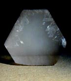 quartz etched surface section of crystal 