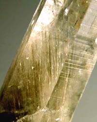 amianto inclusions in quartz nepal