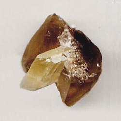 smoky  quartz upon kunzite   pakistan