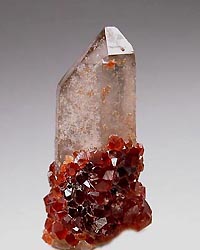 garnet spessartite  upon quartz  china